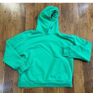 Pangaia Women’s Vibrant Green Pullover Hoodie Size Small Sustainable Comfort